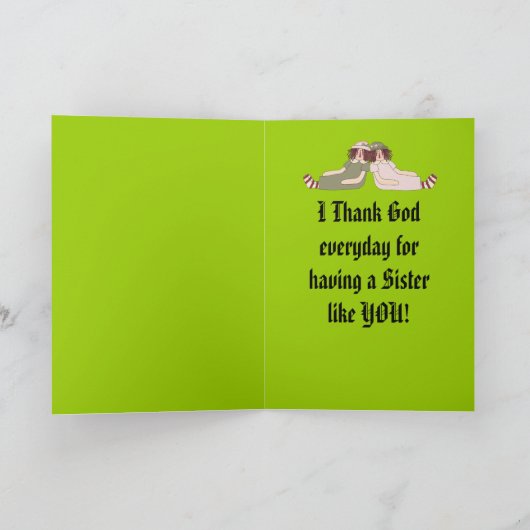 Sentimental Sisters card Dankeskarte (Innenseite)