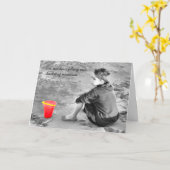 Sentimental vermisstes Sie Strand-Eimer Karte (Gelbe Blume)