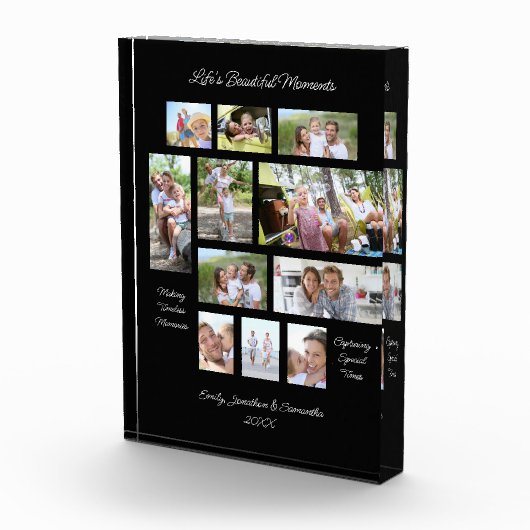 Sentimental Words 11 Foto Collage Schwarz (Rechts)