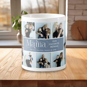 Sentimentale Fotocollage Mama Andenken Kaffeetasse