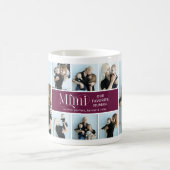 Sentimentale Fotocollage Mimi Andenken Kaffeetasse (Mittel)