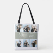 Sentimentale Fotocollage Mimi Andenken  Tasche (Rückseite)