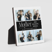 Sentimentale Fotocollage-Mutter-Andenken  Fotoplatte (Vorderseite)