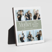 Sentimentale Fotocollage-Mutter-Andenken  Fotoplatte (Vorderseite)