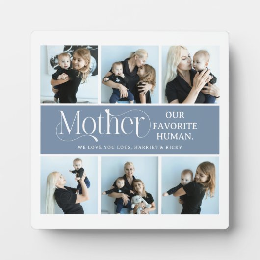 Sentimentale Fotocollage Mutter Andenken Fotoplatte (Vorderseite)