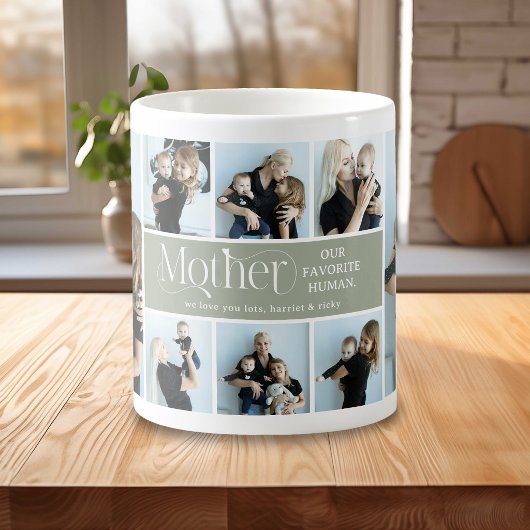 Sentimentale Fotocollage Mutter Andenken Kaffeetasse