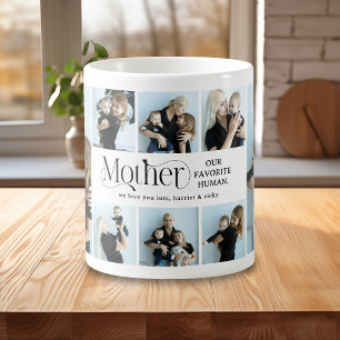 Sentimentale Fotocollage-Mutter-Andenken Kaffeetasse
