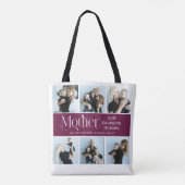 Sentimentale Fotocollage Mutter Andenken Tasche (Rückseite)