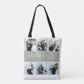 Sentimentale Fotocollage Mutter Andenken Tasche (Rückseite)