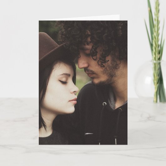 Sentimentale Gruß-Karte für ihn Karte (Vorderseite)