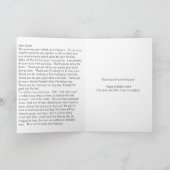 Sentimentale Gruß-Karte für ihn Karte (Innenseite)