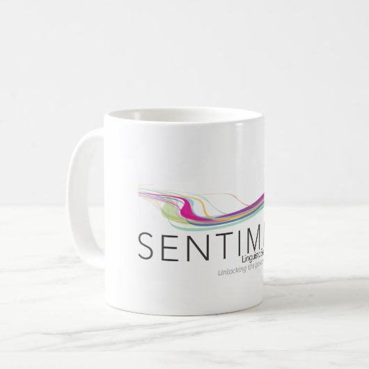 SentiMind Coffee Tasse (Vorderseite Links)