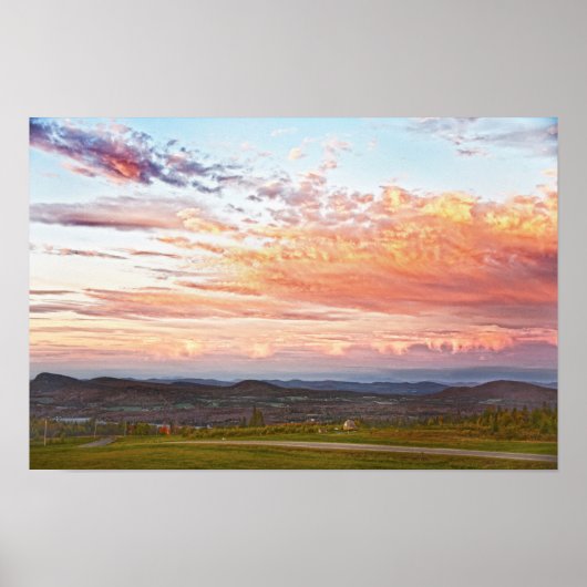 Sentinel Rock Sunset, Vermont Poster (Vorne)