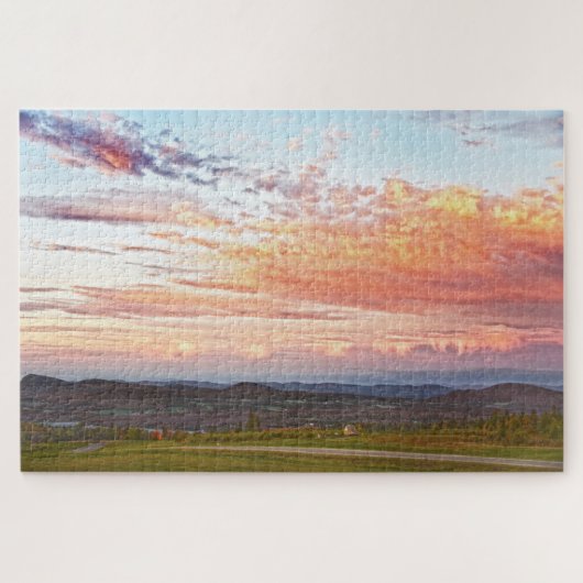 Sentinel Rock Sunset, Vermont Puzzle (Horizontal)