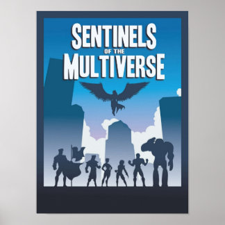 Sentinels des Multiverse-Board-Spiels Minimalistis Poster