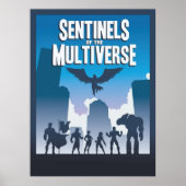Sentinels des Multiverse-Board-Spiels Minimalistis Poster (Vorne)