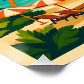 Sentosa Insel, Singapur Reise Poster (Ecke)