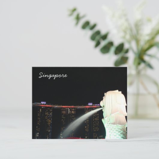 Sentosa Marina Bay Singapur Postcard Postkarte (Stehend Vorderseite)
