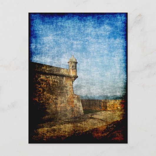 Sentry Post Old San Juan Postkarte (Vorderseite)