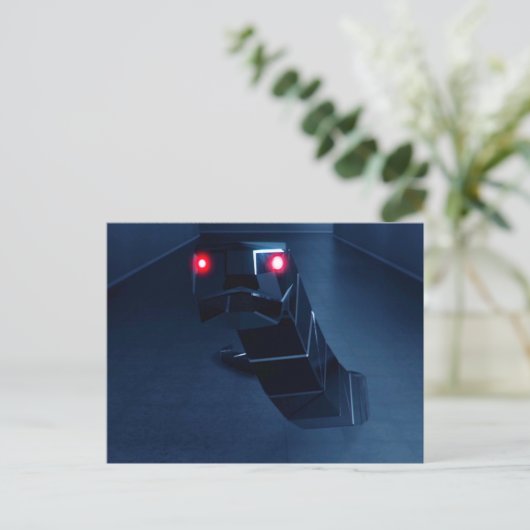 SentrySnake 3D - Postkarte (Stehend Vorderseite)