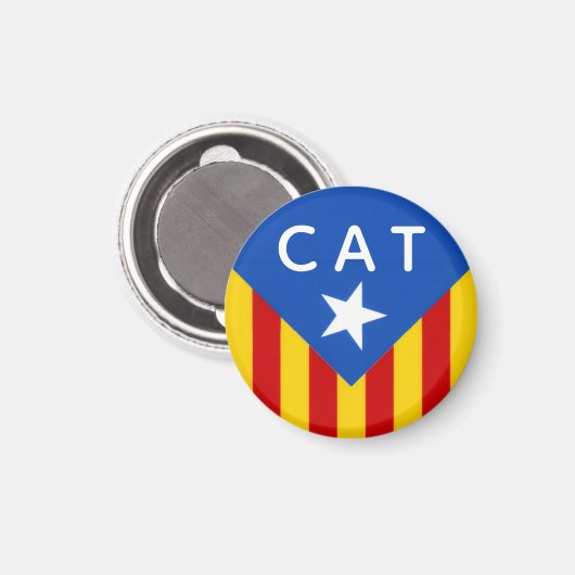 Senyera Estelada Magnet (Vorderseite/Rückseite)