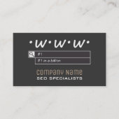 SEO Berater-Visitenkarten Visitenkarte (Vorderseite)