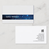 SEO Consultant Blue Computer Circuits BusinessCard Visitenkarte (Vorne/Hinten)