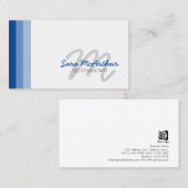 SEO Consultant Internet Skills Cursive Monogram Visitenkarte (Vorne/Hinten)