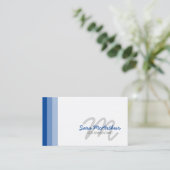 SEO Consultant Internet Skills Cursive Monogram Visitenkarte (Stehend Vorderseite)