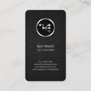 SEO Consultant Network Points Icon Business Card Visitenkarte