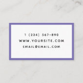 SEO Consultant Pink Lila Mosaik Muster Modern Visitenkarte (Rückseite)