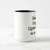 SEO ist meine Leben-Tasse Tasse (Zentrum)