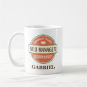 Seo Manager-personalisiertes Büro-Tassen-Geschenk Kaffeetasse (Links)
