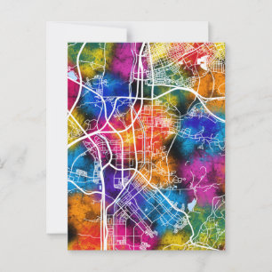 Seongnam-si Südkorea - Stadtplan Postkarte