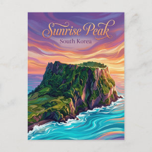 Seongsan Ilchulbong Südkorea Postkarte