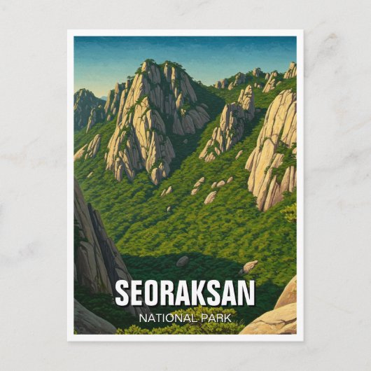 Seoraksan-Nationalpark Korea Postkarte (Vorderseite)