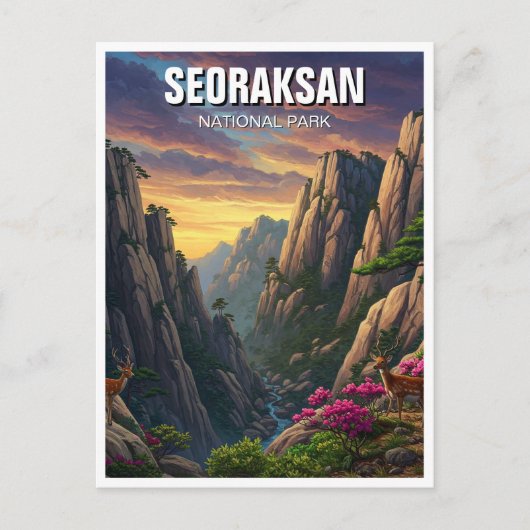 Seoraksan-Nationalpark Korea Postkarte (Vorderseite)