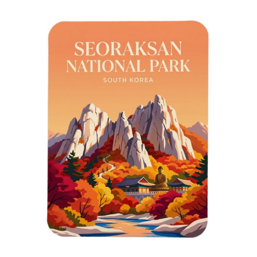 Seoraksan-Nationalpark Südkorea Magnet (Vertikal)