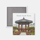 Seosan Südkorea Reisen Souvenir Kühlschrankmagnete Magnet (Vorderseite/Rückseite)