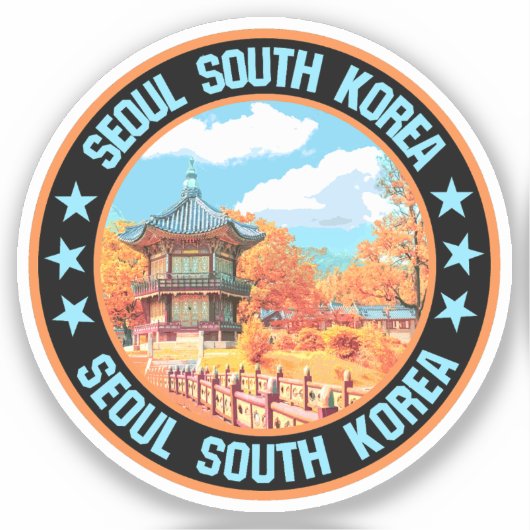 Seoul Aufkleber (Vorderseite)
