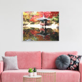 Seoul Autumn Japanese Garden Leinwanddruck (Insitu (Wohnzimmer))