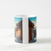 Seoul Bukchon Südkorea Sunset Kaffeetasse (Mittel)