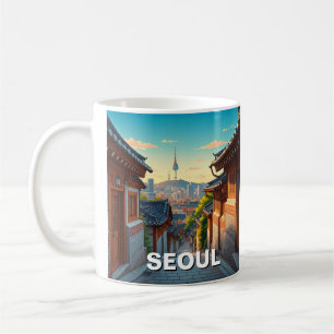 Seoul Bukchon Südkorea Sunset Kaffeetasse