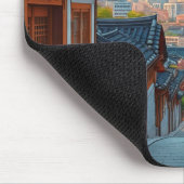 Seoul Bukchon Südkorea Sunset Mousepad (Ecke)