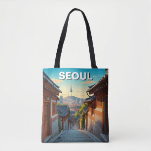 Seoul Bukchon Südkorea Sunset Tasche