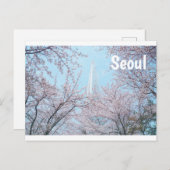 Seoul Cherry Blossom Postkarte (Vorne/Hinten)