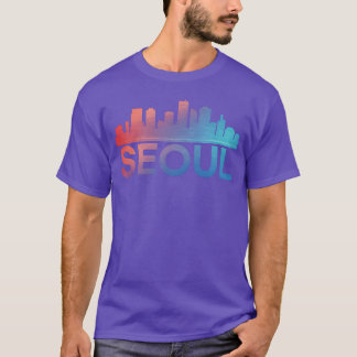 Seoul City Skyline Südkoreanischer Cityee Freund T-Shirt