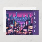 Seoul Cityscape: Städtische Schönheit in Korea Neo Postkarte (Vorne/Hinten)