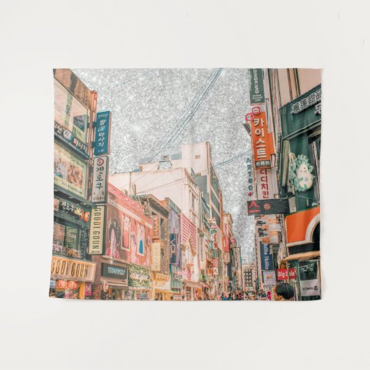 Seoul Daylight Wandteppich (Vorderseite (Horizontal))