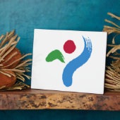 Seoul Flag Plaque Fotoplatte (Seite)